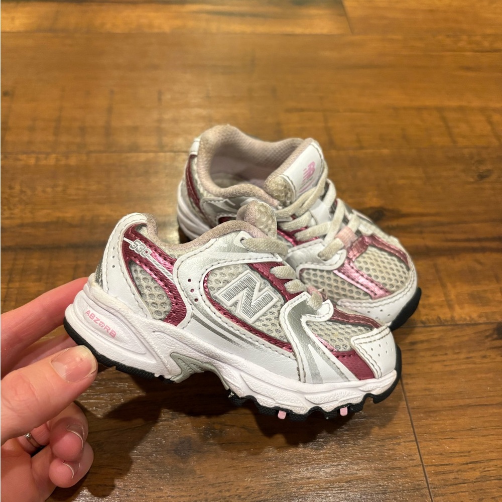 New Balance Kids Sneakers White Pink